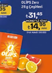 Olips Zero Şekersiz C Vitaminli Şeker 28 gr