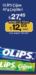 Olips Çiğne Elma Aromalı Şeker 47 gr
