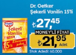 Dr. Oetker 5 gr 15'li Şekerli Vanilin