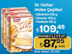 Dr. Oetker Wolke Çikolatalı Kek 455 gr Hazır Tatlı
