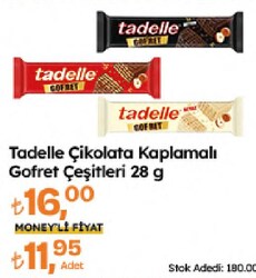 Tadelle Çikolata Kaplamalı Gofret Çeşitleri 28 gr