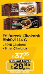 Eti Burçak Sütlü Çikolatalı Bisküvi 114 gr