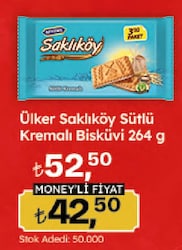 Ülker Saklıköy Sütlü Kremalı Bisküvi 3x88 gr