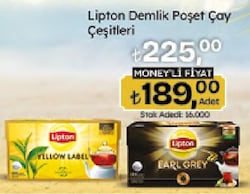 Lipton Earl Grey 3.2 gr 100'lü Bergamotlu Demlik Poşet Çay