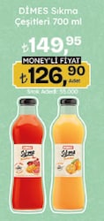 Dimes Sıkma Meyve Suyu 700 ml