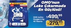 Omo Active Oxygen Beyazlar için 6 kg Toz Deterjan