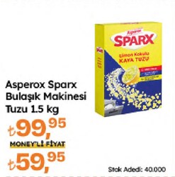 Asperox Sparx Limon Kokulu Kaya Tuzu 1.5 kg