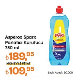 Asperox Sparx Bulaşık Makinesi Parlatıcı 750 ml