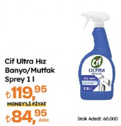 Cif Ultra Hız & Güç Kireç Sökücü Sprey 1000 ml