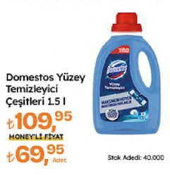 Domestos Tüm Zeminlerde Yüzey Temizleyici 1.5 lt