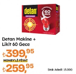 Detan Süper Elektrolikit Cihaz + Yedek 60 Gece