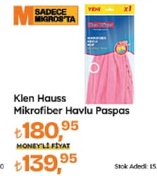 Klen Hauss Mikrofiber Havlu Paspas