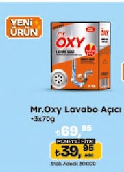 Mr.Oxy Lavabo Açıcı 3x70 gr