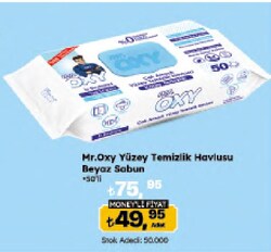 Mr. Oxy Beyaz Sabunlu Yüzey Temizlik Havlusu 50 Yaprak