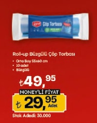 Roll-Up Büzgülü Çöp Torbası