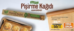 Roll-Up Doğaya Dönüş Pefcli Kesilmiş Yağlı Pişirme Kağıdı 20'li