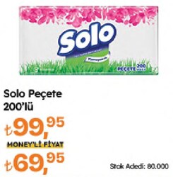 Solo 200'lü Kağıt Peçete