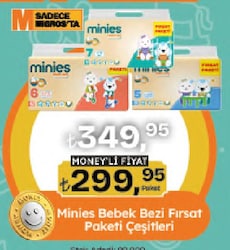 Minies 5 Numara Junior 76'lı Fırsat Paketi Bebek Bezi