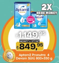 Aptamil 4 Çocuk Devam Sütü 800 + 350 gr