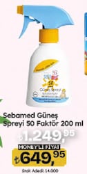 Sebamed Sun Care Çok Yönlü Koruyucu 200 ml 50 Faktör Sprey Bebek Güneş Kremi