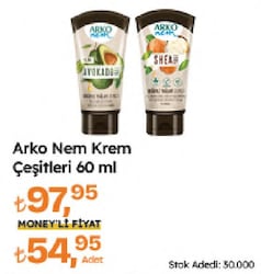 Arko Nem Değerli Yağlar Krem 60 ml