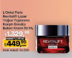 L'Oreal Paris Revitalift Lazer X3 Yoğun Yaşlanma Karşıtı Gündüz Bakım Kremi 50 ml