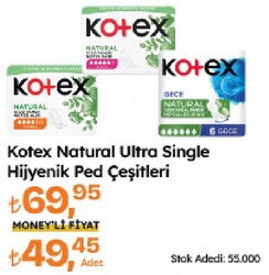 Kotex Natural Ultra Normal Hijyenik Ped 8'li