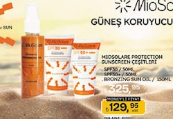 MioSolare Protection Sunscreen Suya Dayanıklı 50 ml 50 Faktör Güneş Kremi