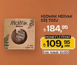 Miowak Misvak Diş Tozu