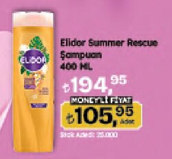Elidor Summer Rescue S.O.S. Şampuan 400 ml