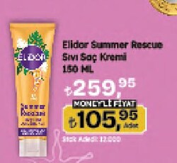 Elidor Summer Rescue Güneş Sonrası Onarıcı 150 ml Durulanmayan Saç Kremi