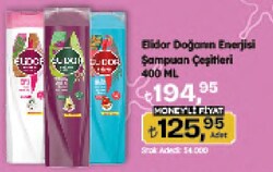 Elidor Doğanın Enerjisi Avokado ve Üzüm Çekirdeği Yağı Şampuan 400 ml