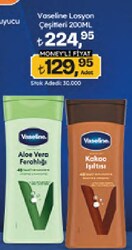 Vaseline Aloe Ferahlığı Vücut Losyonu 200 ml