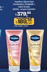 Vaseline Gluta Hya Serum Etkili Canlandırıcı Parlaklık Vücut Losyonu 200 ml