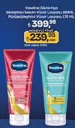 Vaseline Gluta-Hya Serum Etkili Sıkılaştırıcı Vücut Losyonu 200 ml