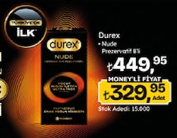 Durex Nude 8'li Prezervatif