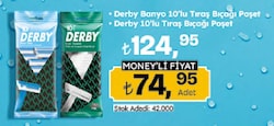 Derby Tek Bıçaklı Kullan At 10'lu Tıraş Bıçağı
