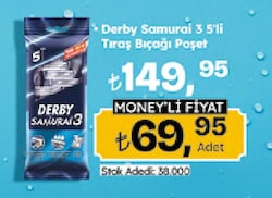 Derby Samurai 3 Kullan At 5'li Tıraş Bıçağı