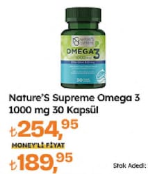 Nature's Supreme Omega 3 1000 mg 30 Kapsül