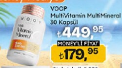 VOOP Multivitamin ve Mineral içeren 30 Kapsül