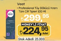 Veet Professional Bacak ve Vücut 100 ml Tüy Dökücü Krem