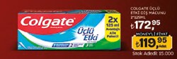 Colgate Üçlü Etki Beyazlatıcı Florürlü Diş Macunu 125 ml 2 Adet