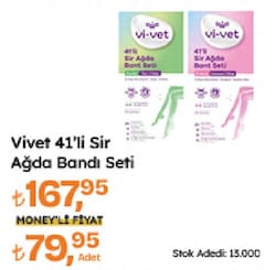 Vi-Vet Pudralı Hassas Ciltler için 41'li Sir Ağda Bandı