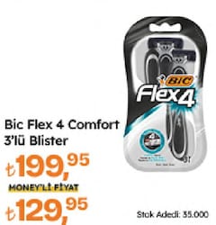 Bic Flex 4 Comfort 3'lü Blister