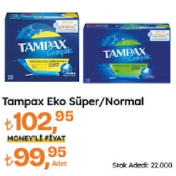 Tampax Compak Regular Aplikatörlü Tampon 22'li