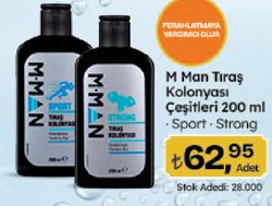 M Man Sport 200 ml Tıraş Kolonyası