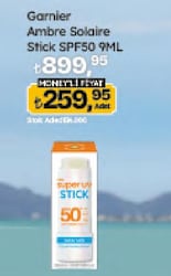 Garnier Ambre Solaire Super UV 9 ml 50 Faktör Stick Güneş Kremi