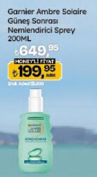 Garnier Güneş Sonrası Nemlendirici Ferahlatıcı Sprey 200 ml