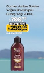 Garnier Ambre Solaire İdeal Bronzluk 200 ml Bronzlaştırıcı Yağ