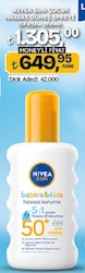Nivea Bebek ve Çocuklar için Hassas Koruyucu 200 ml 50 Faktör Güneş Spreyi